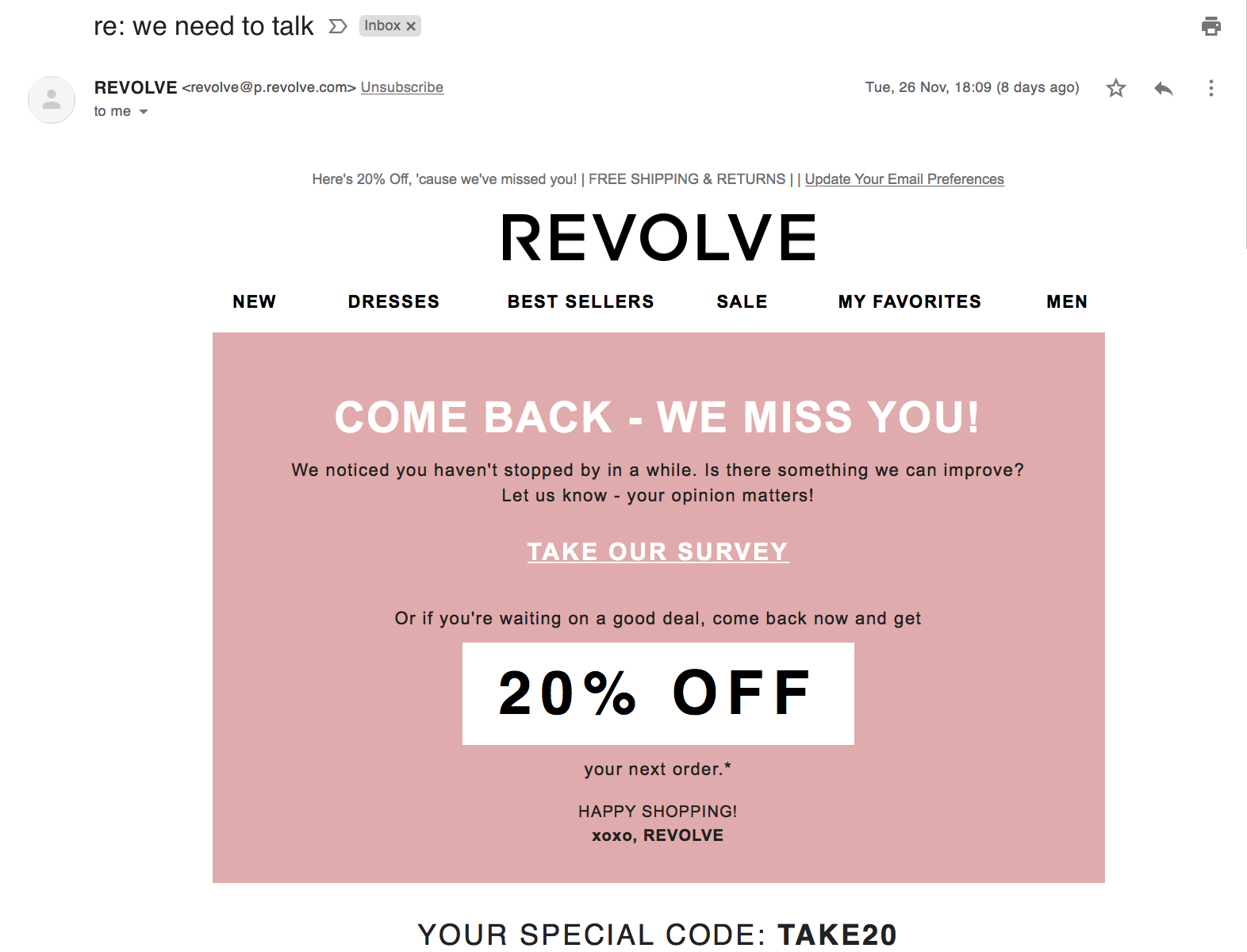 Smart-Targeting-Revolve-Email