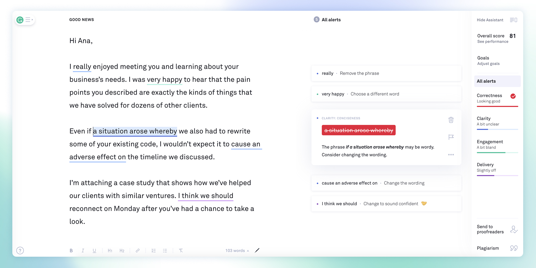 Content Marketing Tool: Grammarly | Agency Vista