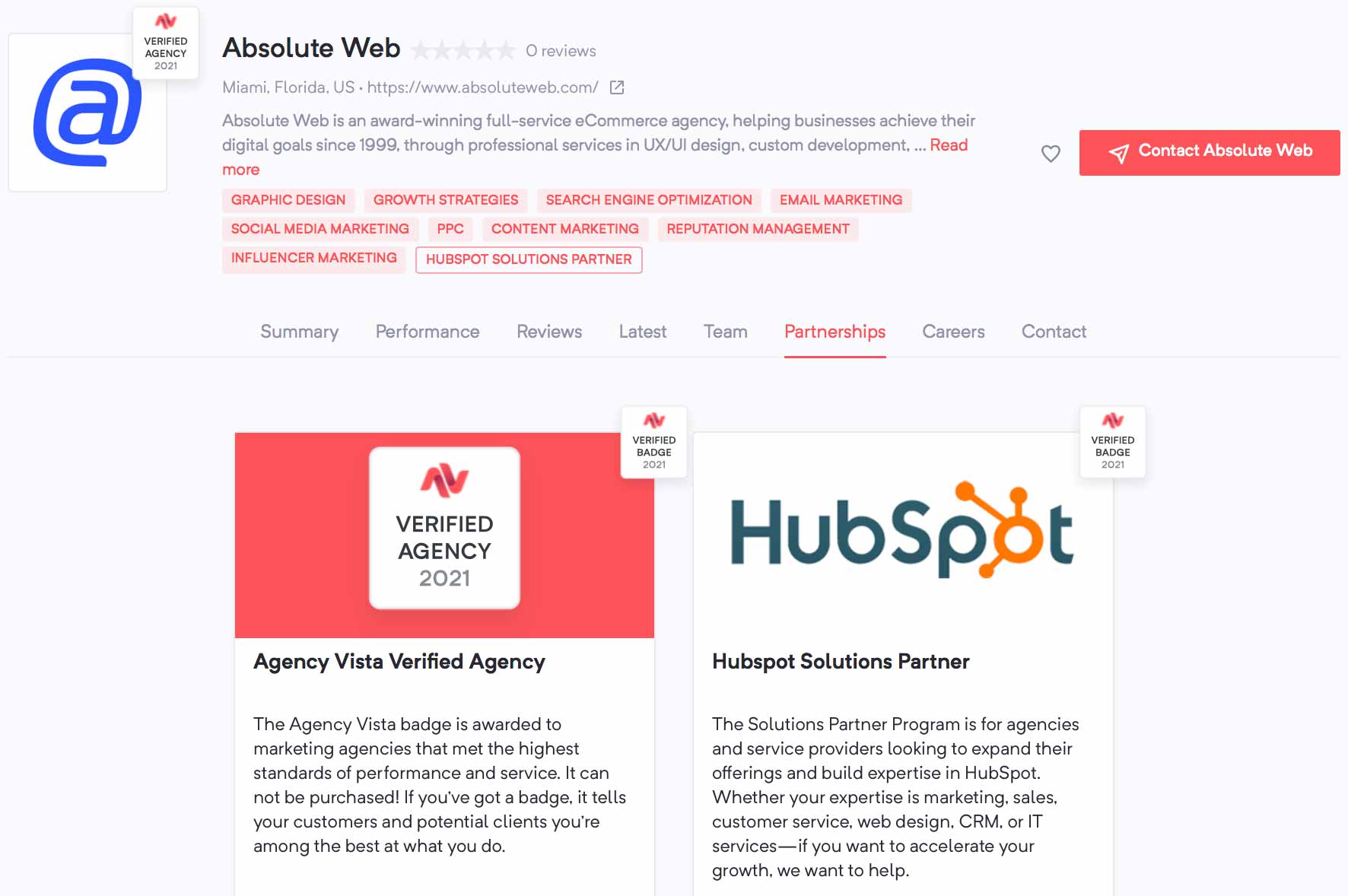 Absolute Web | Agency Vista