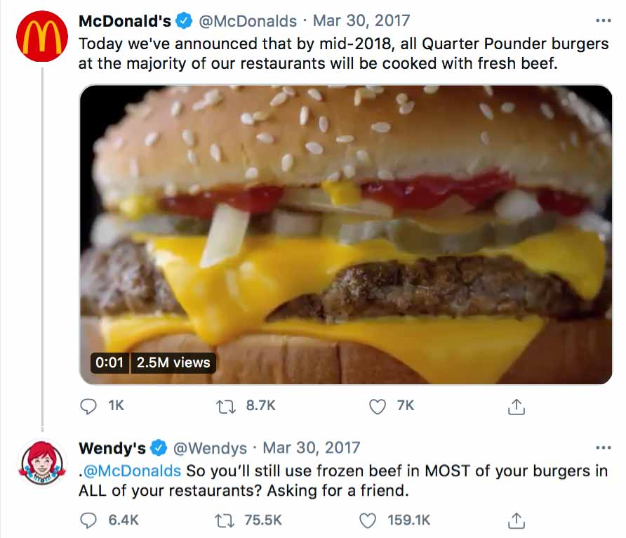 McDonalds - Wendys - Relevant Social Media Content - Agency Vista