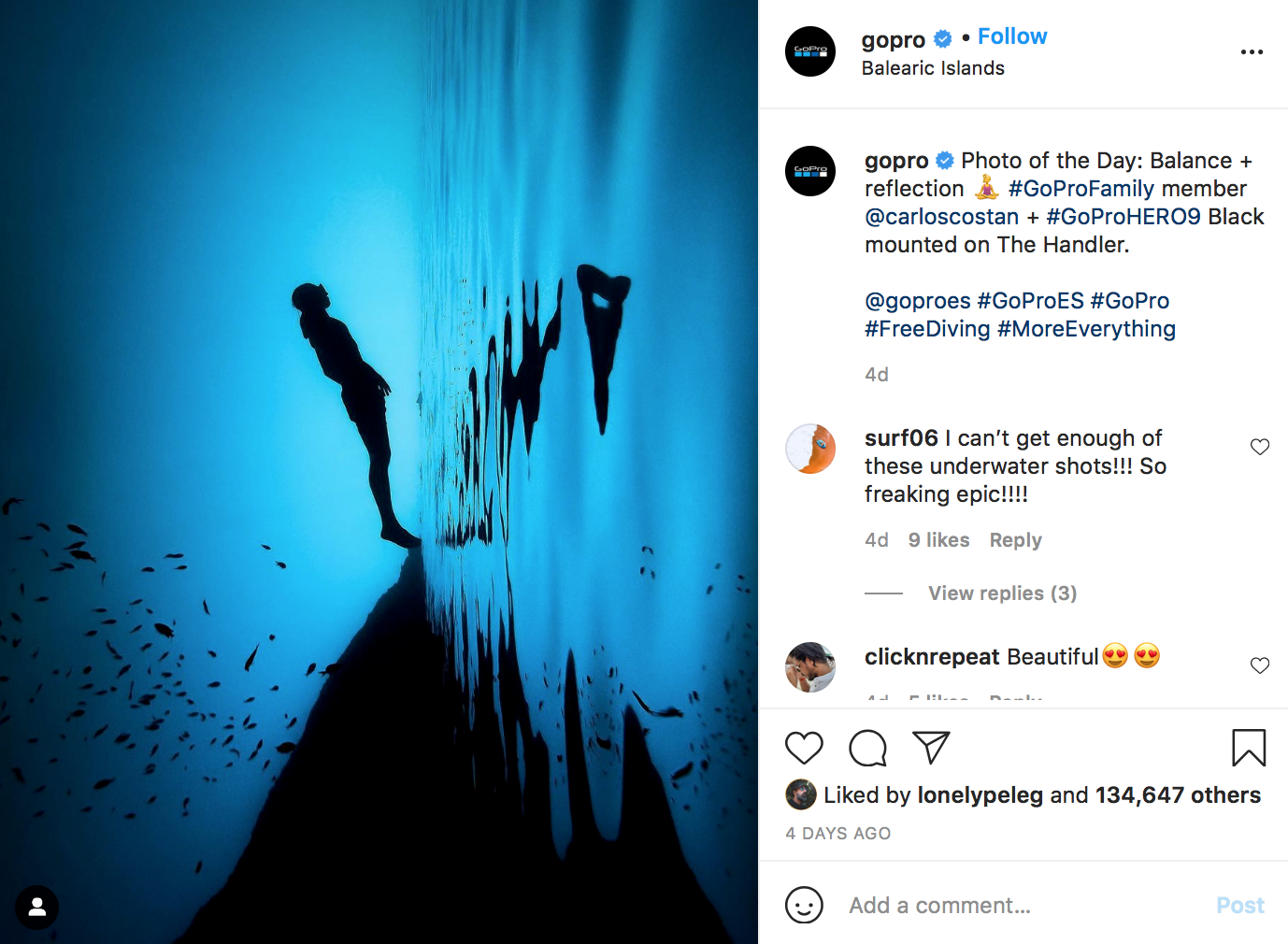 GoPro Instagram Engagement | Agency Vista