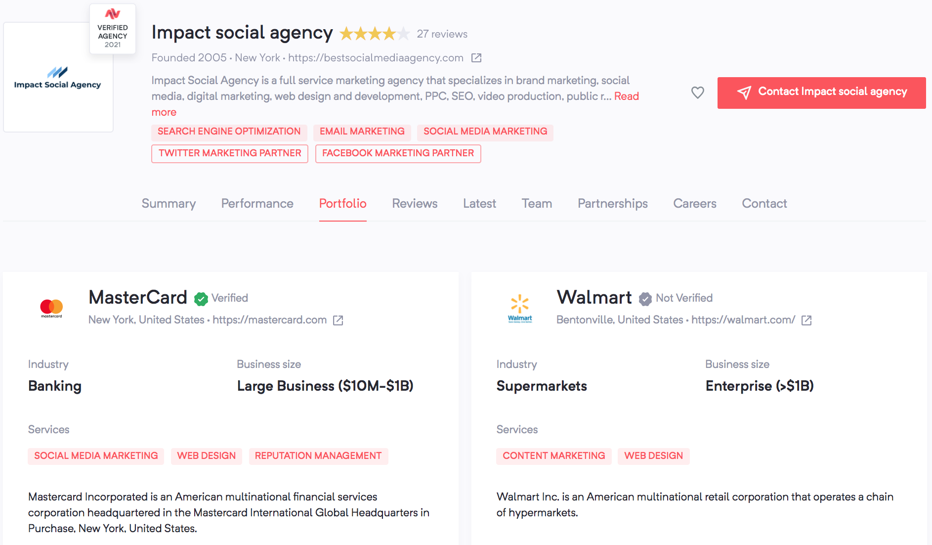 Impact Social Agency - Agency Vista - Client Verification