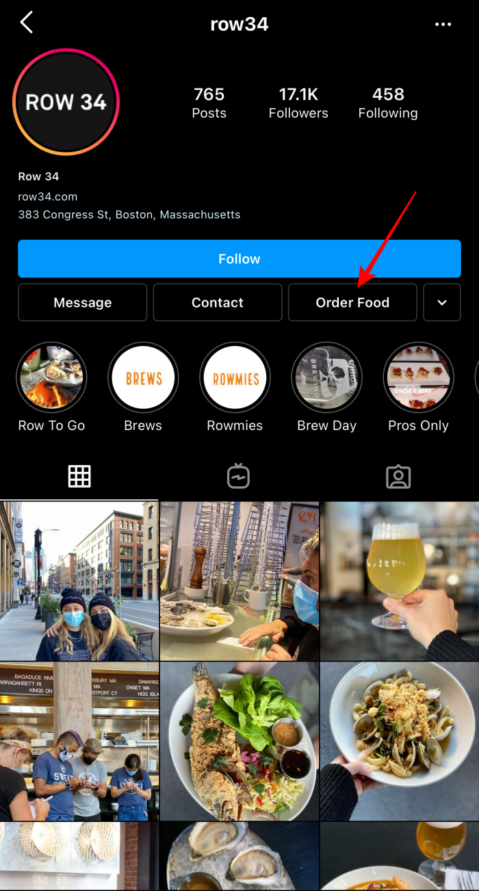 Instagram Feature: CTA Buttons on Business Profile