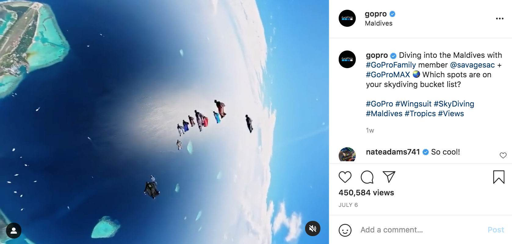 Instagram Video Post | GoPro | Agency Vista