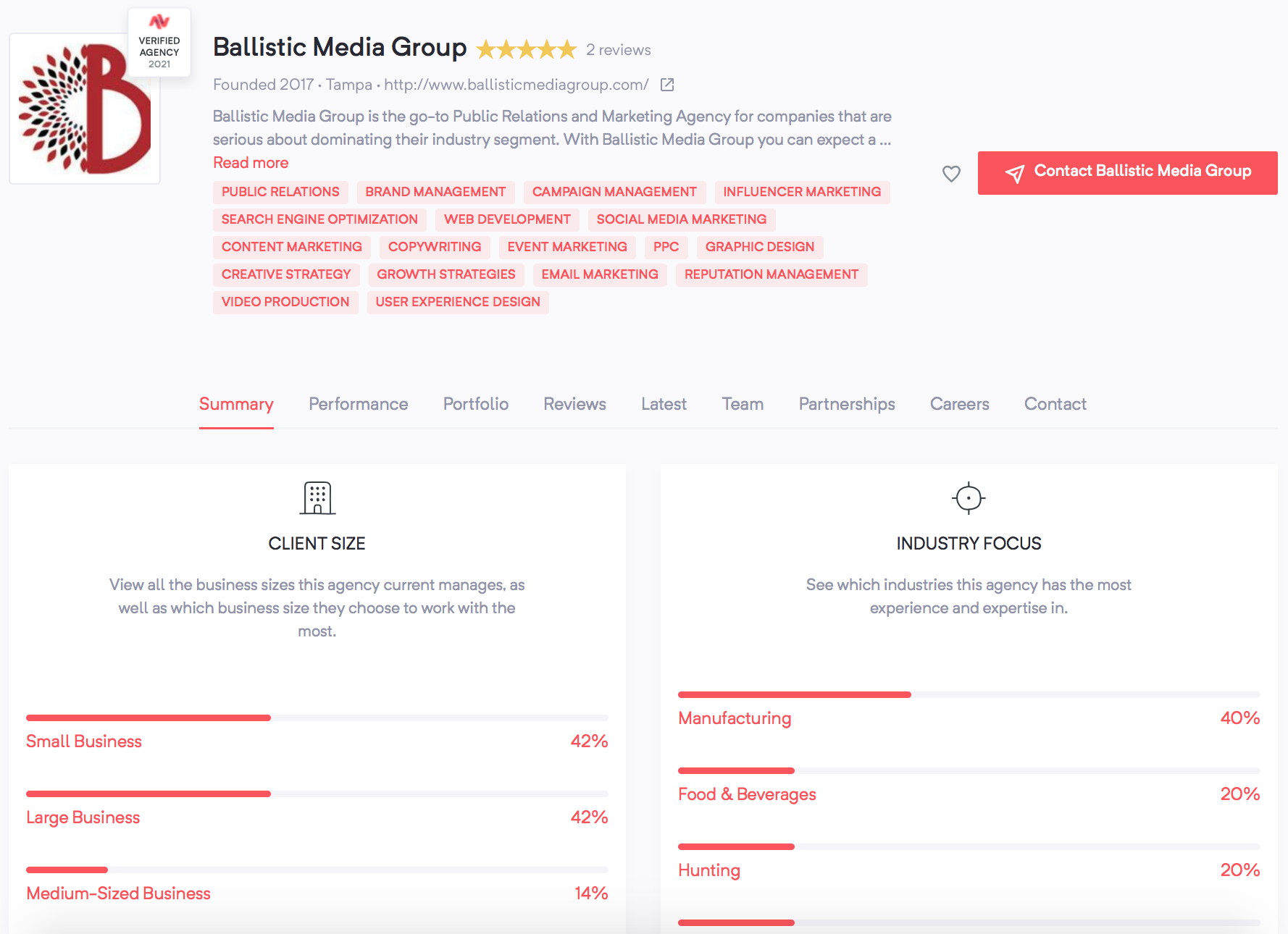 Ballistic Media Group | Agency Vista | Truth-based marketing