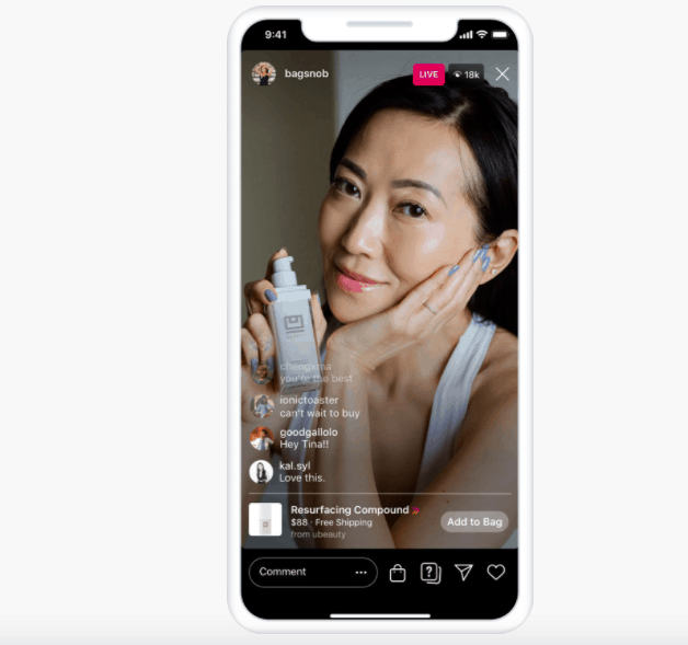 Instagram Live Video | Bagsnob | Agency Vista