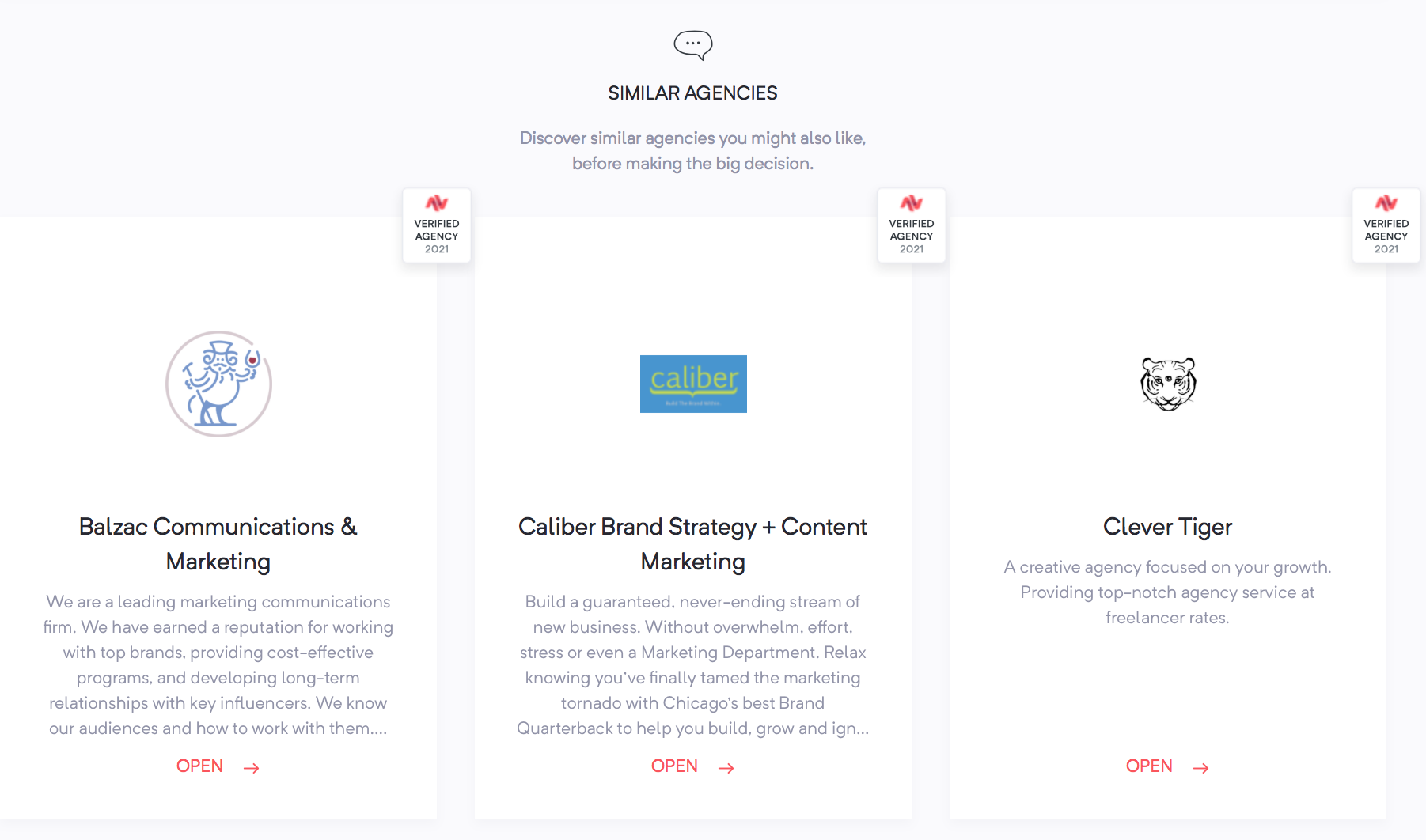 Similar Agencies | Recommend Agency Feature