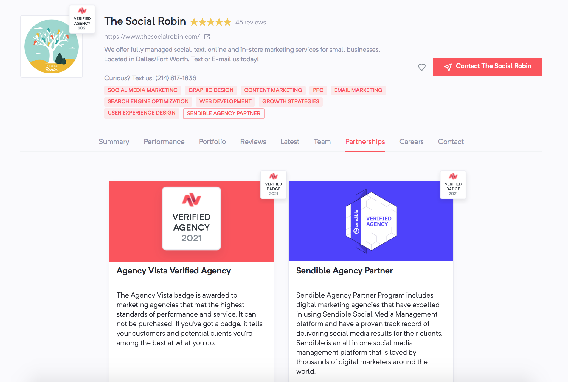 The Social Robin | Partnerships