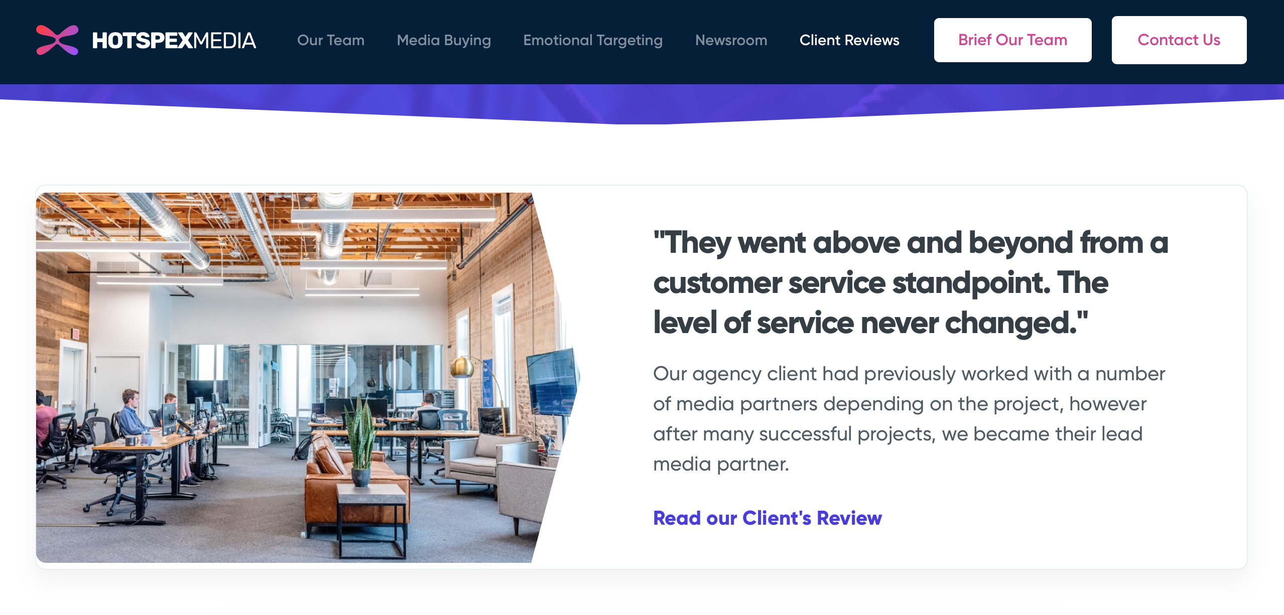 Hotspex Media | Client Reviews