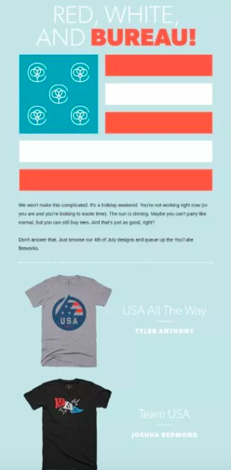 4th of July email subject lines | Cotton Bureau