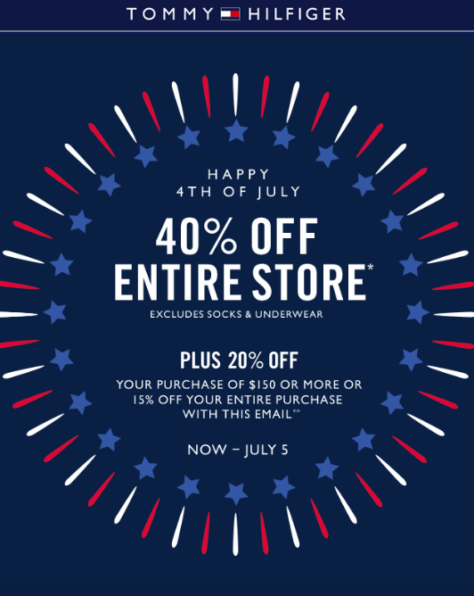 4th of July email subject lines | Tommy Hilfiger