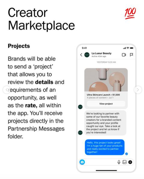 Instagram Creator Marketplace | Projects | Instagram.com