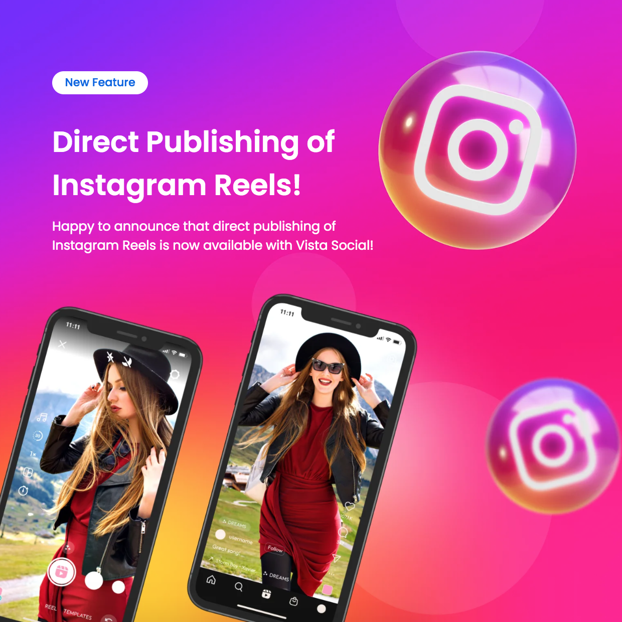 Direct publishing of Instagram Reels 