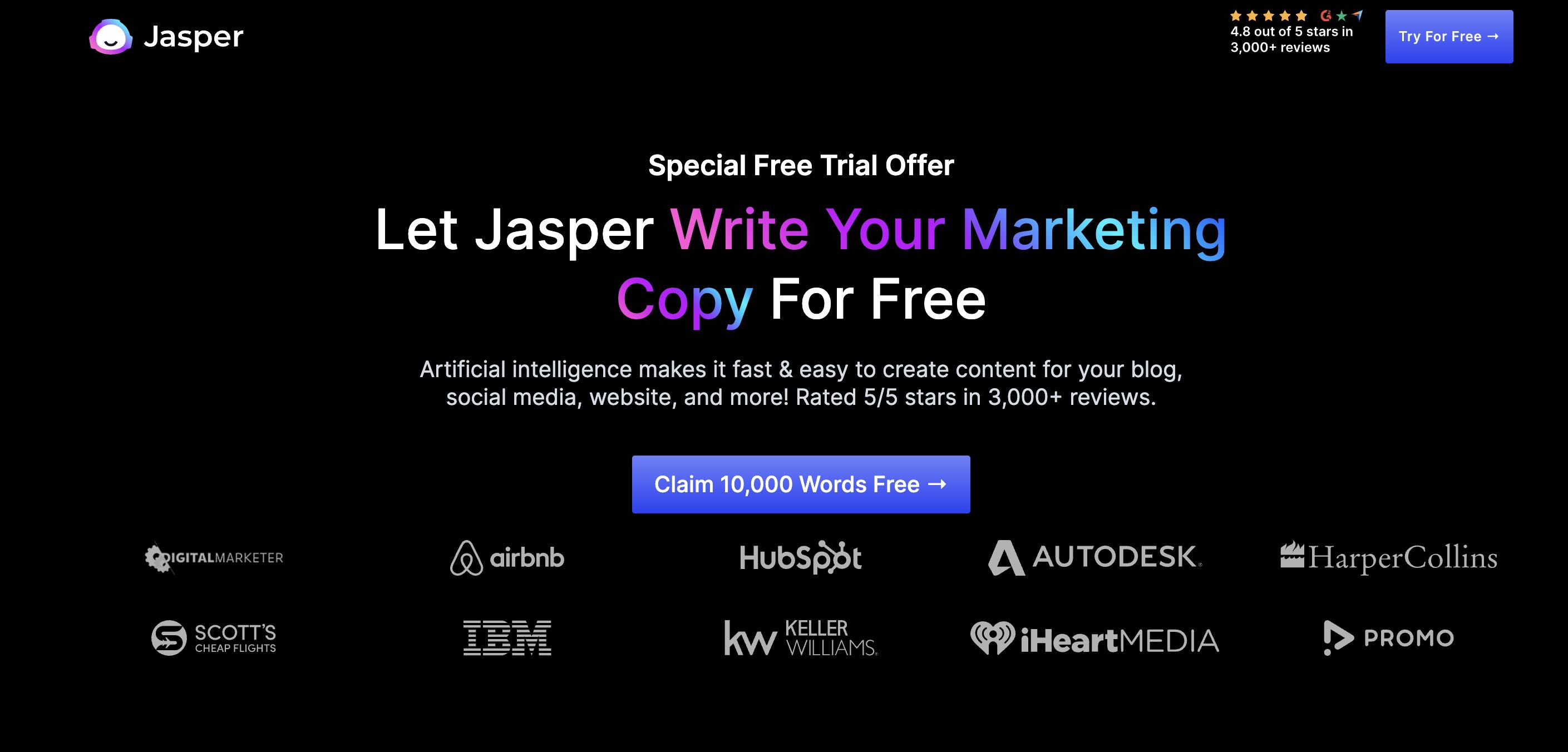 digital marketing software for agencies Jasper.ai | Agency Vista